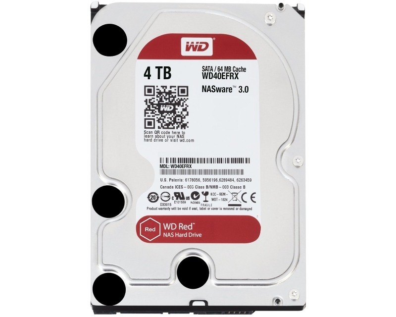 WD 4TB 3.5" SATA III 64MB IntelliPower WD40EFRX Red