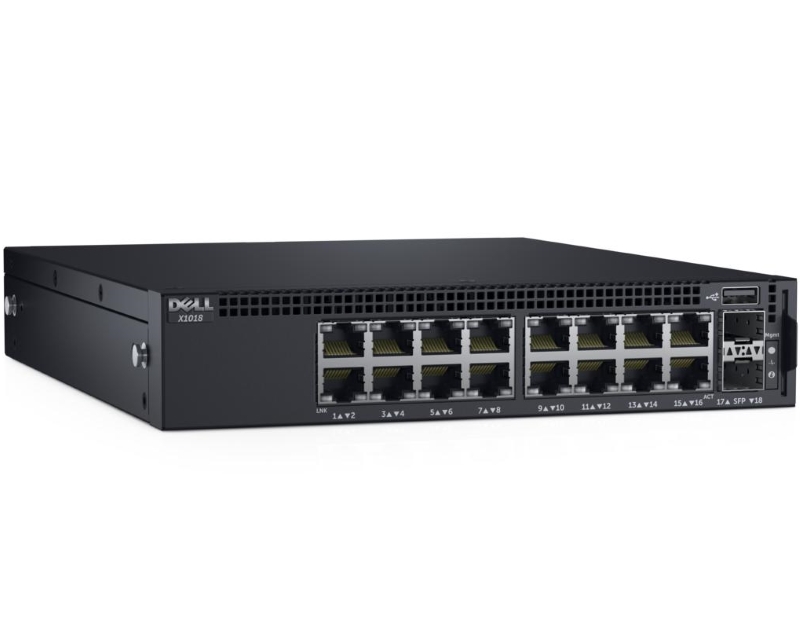 DELL Networking X1018 16port + 2 SFP Managed Smart switch